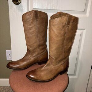 FRYE Boots MELISSA Pull On COGNAC - Sz 10 B